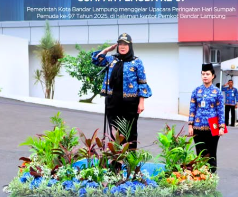 Pemkot Bandar Lampung Gelar Upacara Hari Sumpah Pemuda ke-97