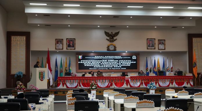 DPRD Provinsi Lampung Gelar Rapat Paripurna Persetujuan Raperda APBD Tahun Anggaran 2026