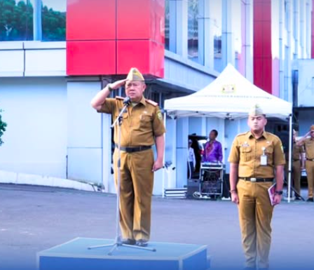 Pemerintah Kota Bandar Lampung Gelar Apel Mingguan