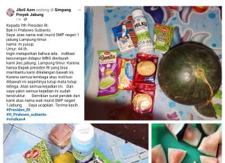 Dugaan Kecurangan MBG di Jabung Lampung Timur Dilaporkan ke Presiden