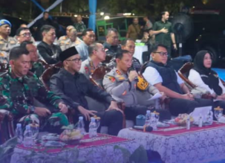 Ketua DPRD Provinsi Lampung Ahmad Giri Akbar Hadiri Kegiatan Monitoring Malam Bersama Mapolresta Bandar Lampung