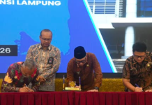 Ketua DPRD Provinsi Lampung Hadiri Sekaligus Berikan Sambutan Acara Penyerahan LHP Semester II Tahun 2025 Oleh BPK RI