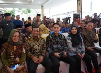 Hj. Eva Dwiana Hadiri Acara Halal Bihalal Masyarakat Perantau Sumatera Bagian Selatan di Palembang