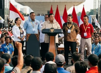 Prabowo Hadir di Tengah Lautan Buruh pada May Day 2026, Monas Jadi Panggung Janji Besar Pemerintah