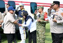 Walikota Bunda Eva Sambut Kedatangan Presiden Prabowo di Lampung